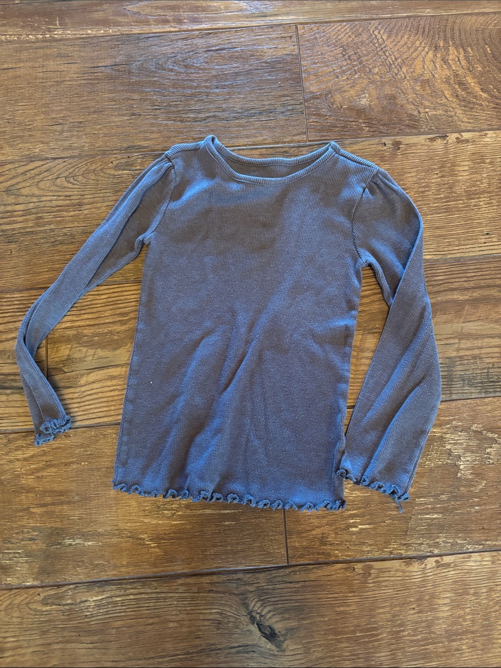 Garanimals Gray Ribbed Long Sleeve Tee for Kids